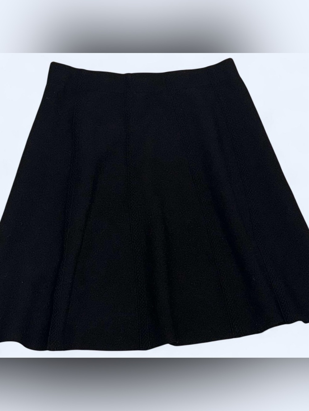 Zara Classic Black A-Line Women's knit Skirt